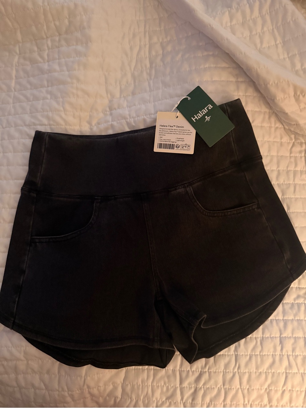 Halara Black/Gray Women's High-Waist Performance Shorts